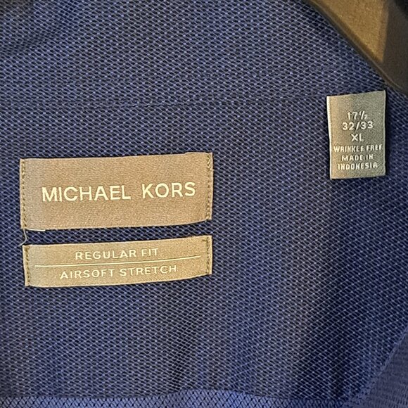 Michael Kors Men's Dark Blue Button Down Shirt - Picture 6 of 6
